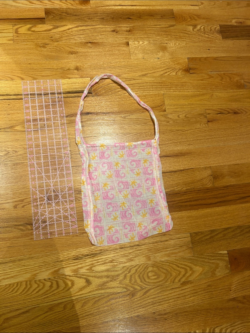 Free people  Pink & Yellow Patterned Shoulder Bag